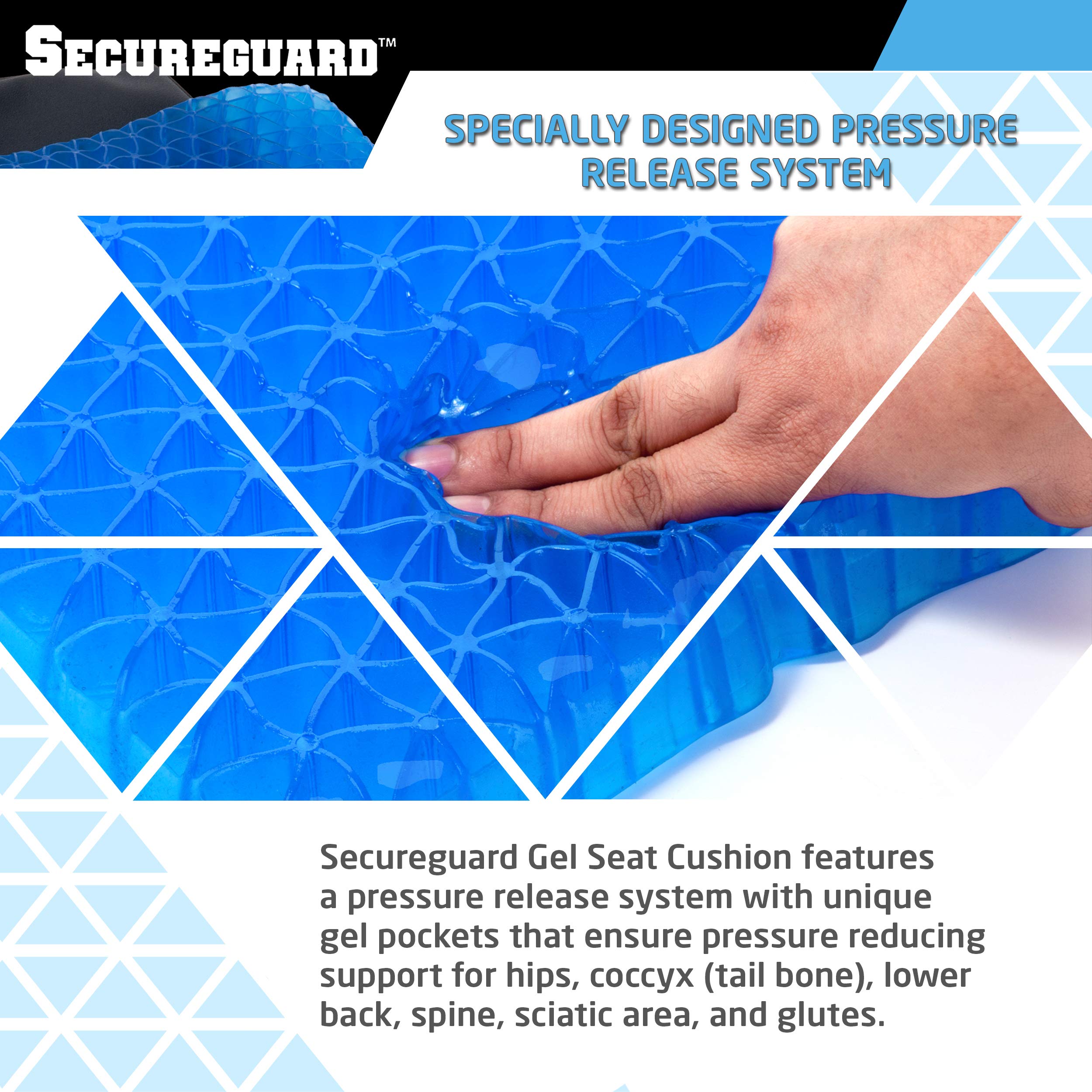 Buy Gel Seat Cushion Durable, Portable Office Chair Car Seat Cushion