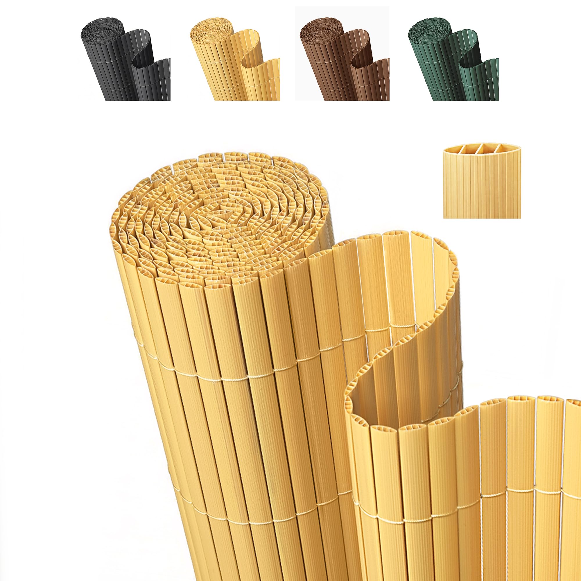 Amazon.com : Paramondo PVC Privacy Fence Screen 14mm 3-Rib