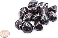 Vista 3 de Granate profundo Almandine Tumbled Stone Pebbles pulidos Natural Sparkling Gemstone Crystal Mineral Frreforma Cabujón Cabujón Espécimen Cabujón