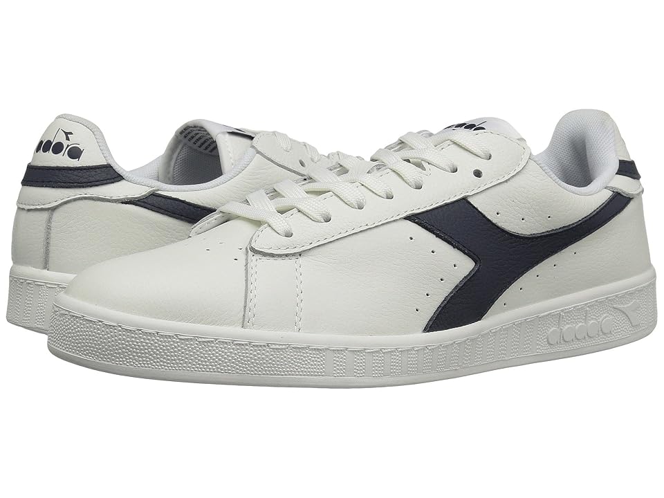 

Diadora Game L Low Waxed (White/Blue Caspain Sea) Athletic Shoes
