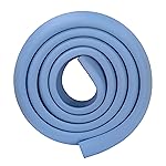 M2cbridge L Shape Extra Thick Furniture Table Edge Protectors Foam Baby Safety Bumper Guard 6.5 Ft (Blue)