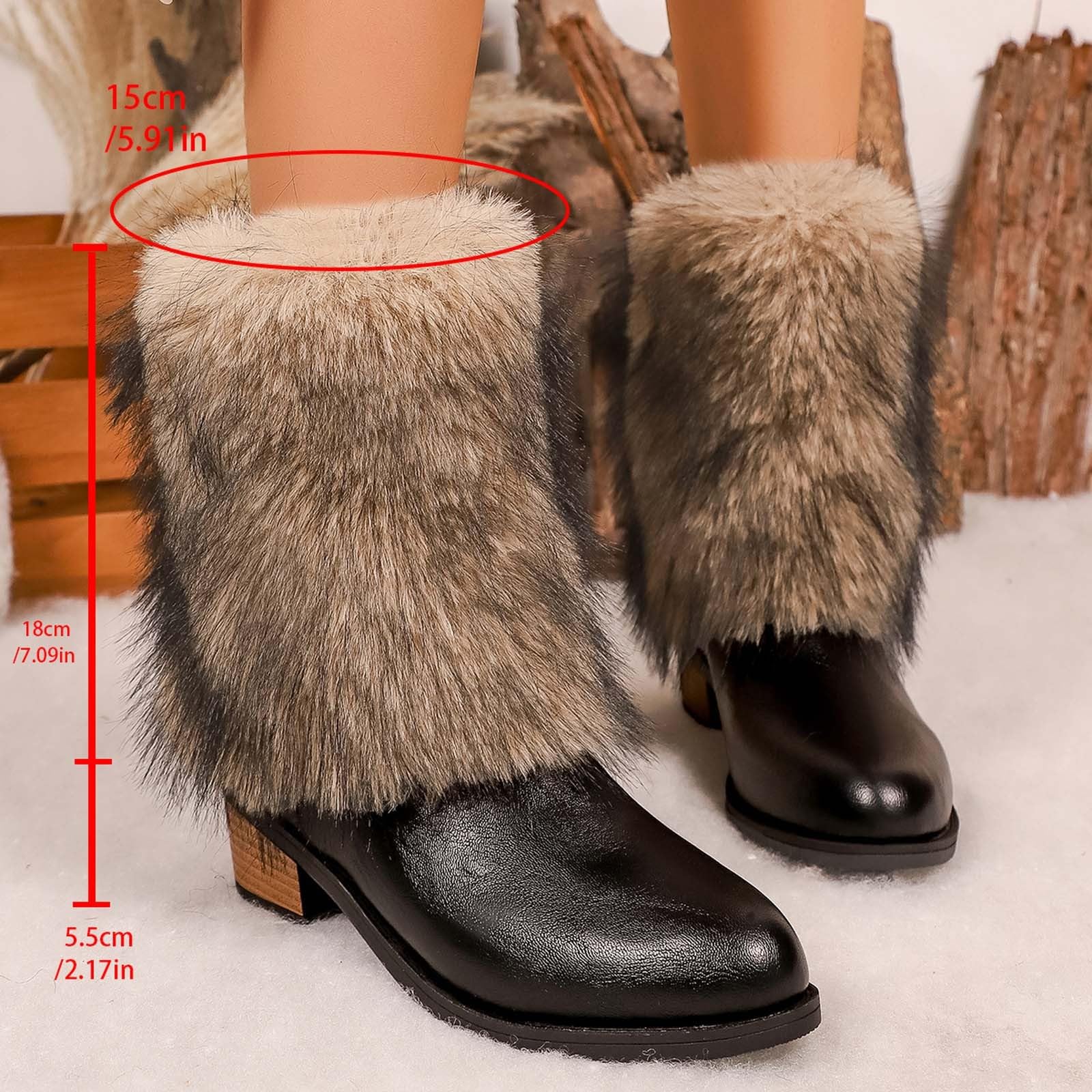 2026 Stivali da Neve Donna Uomo Impermeabili Invernali Foderati in Pile, Corti, Caldi e con Tacco Spesso Scarpe Eleganti Bambino
