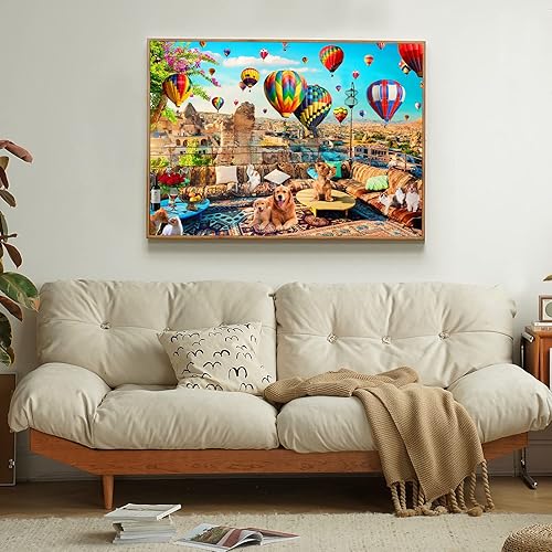 Miniatura 2 de Jigsaw Puzzles 1000 Pieces -1000 Piece Puzzles for Adults 1000 Pieces Pieces Puzzle Game Decompression Toys hot air Ball Puzzle