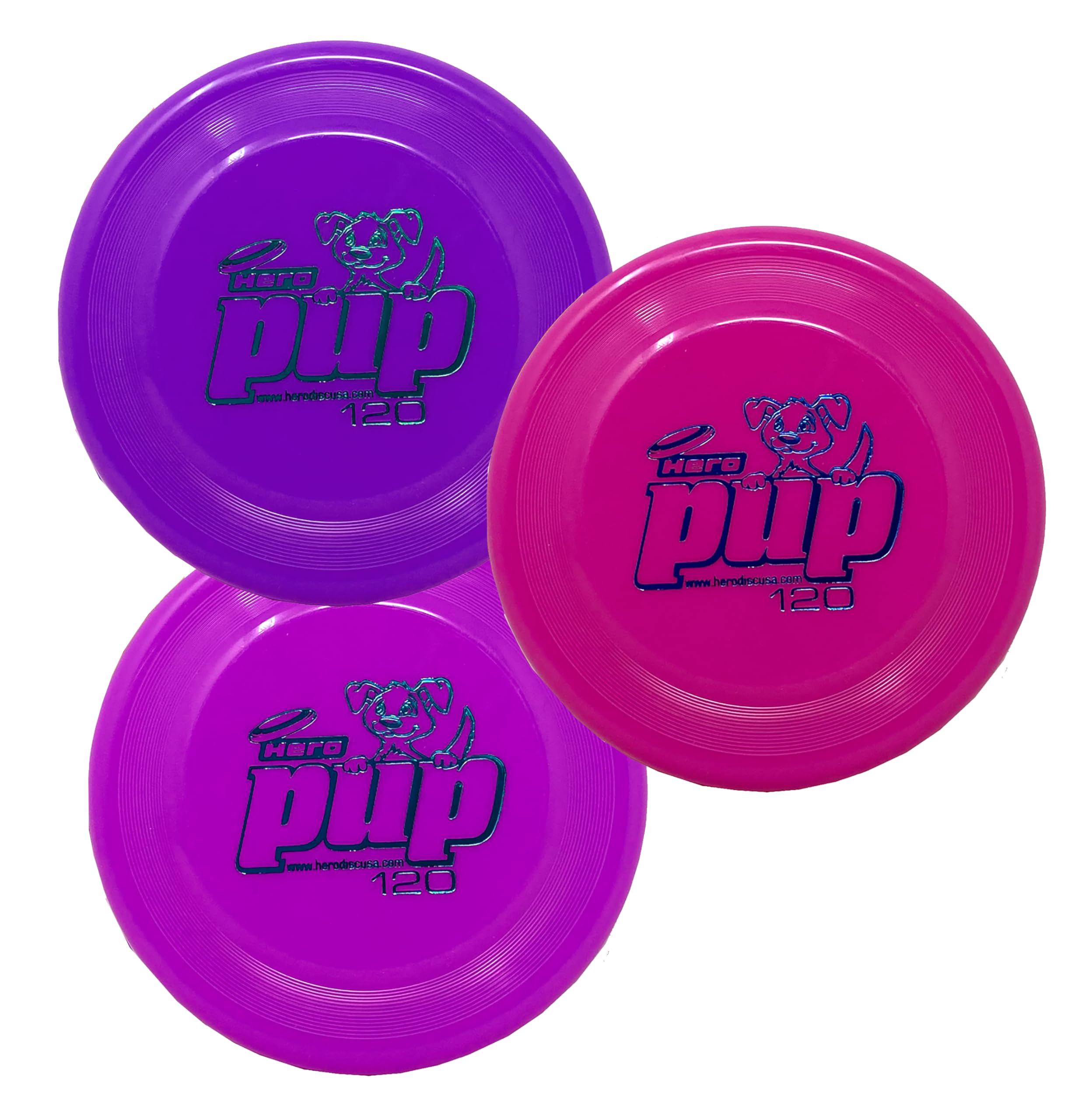Hero Disc USA Hero Pup 120 Mini Dog Disc, Outdoor Dog Toy and Mini