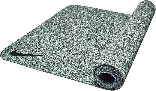 NIKE FLOW YOGA MAT 4 MM MINT FOAM/ASH GREEN, 75% RAW TPE/25% RECYCLED TPE MATERIAL YOGA MAT