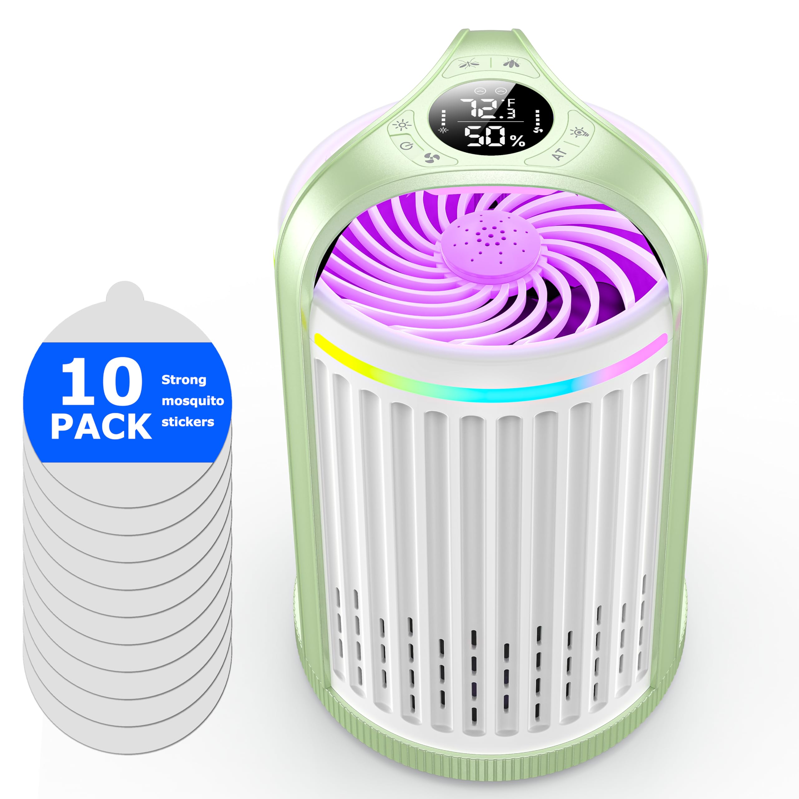 Indoor Fly Trap,Bug Zapper Flying Insect Trap (Green)