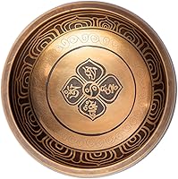 Vista 2 de HIMALAYAN BAZAAR - Juego de cuencos tibetanos de 4 pulgadas, fácil de tocar, auténtico, hecho a mano para meditación, sonido de 7 chakras, curación