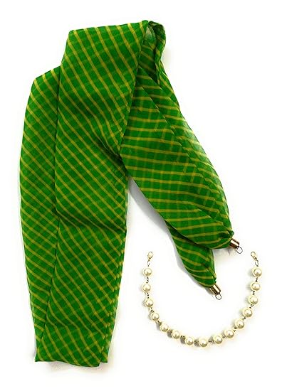 Nistaksh Allure Detachable Scarf Necklace for Women and Girls: Beaded String