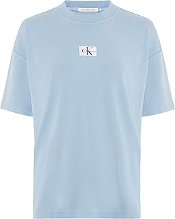 Calvin Klein WASHED RIB LABEL BOYFRIEND TEE T-shirt Kadın