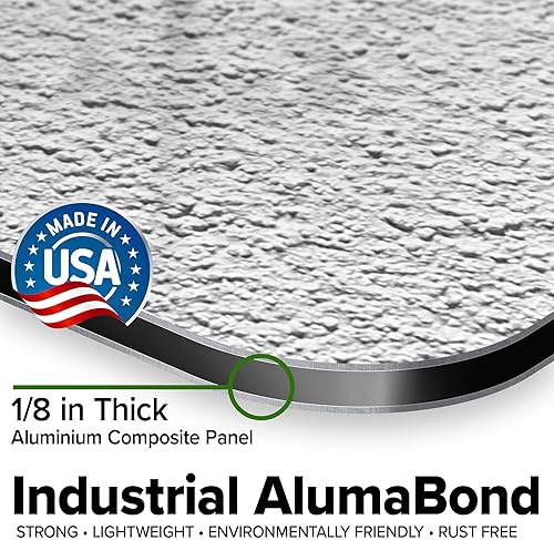 Miniatura 649 de My Sign Center - Letrero personalizado, 11 colores de fuente, 13 estilos de fuente, 4 opciones de agujero, 22 tamaños, 8 x 32 pulgadas, sin óxido,