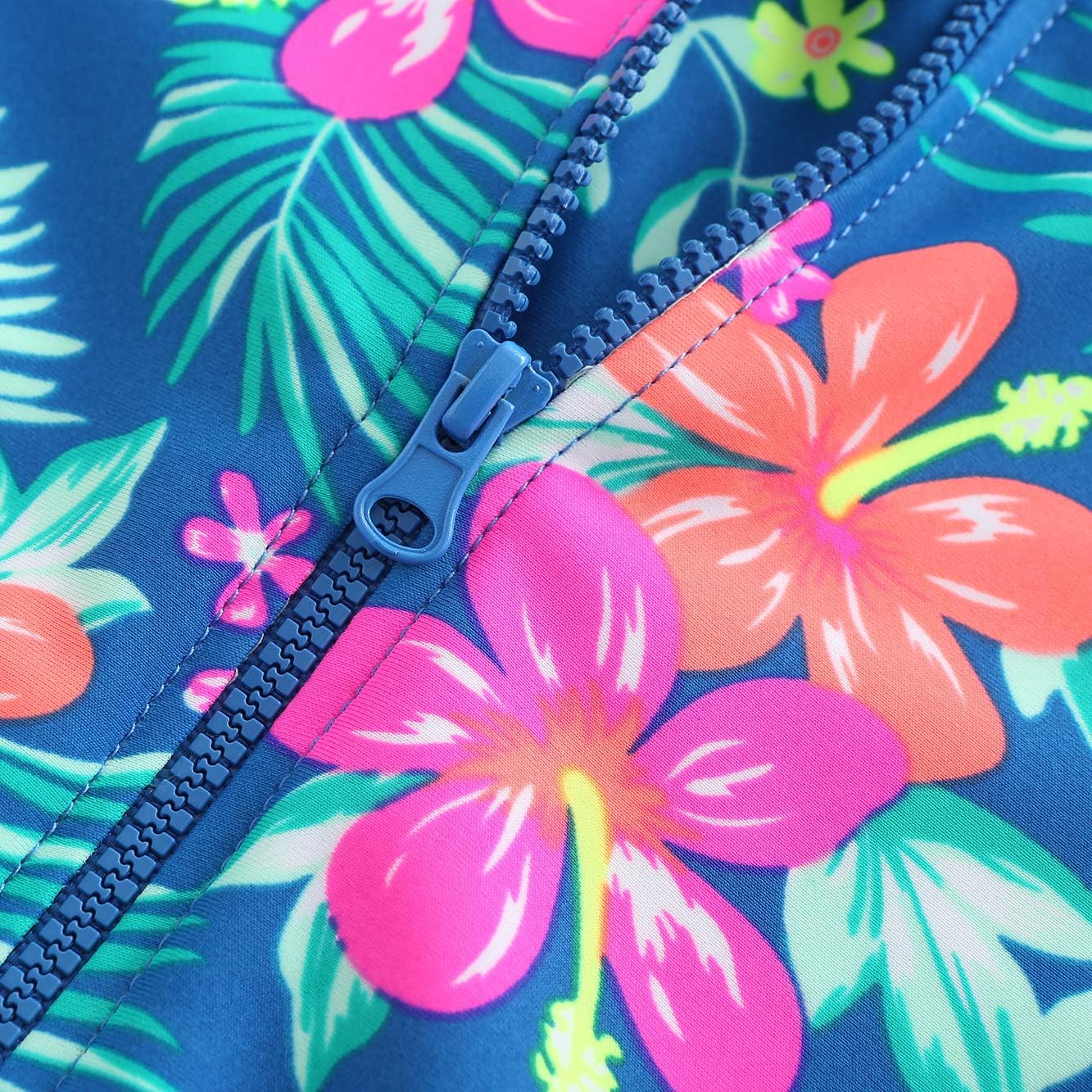 Girls One Piece Swimsuits Hawaiian Ruffle Swimwear Beach Bathing Suit - Image 7