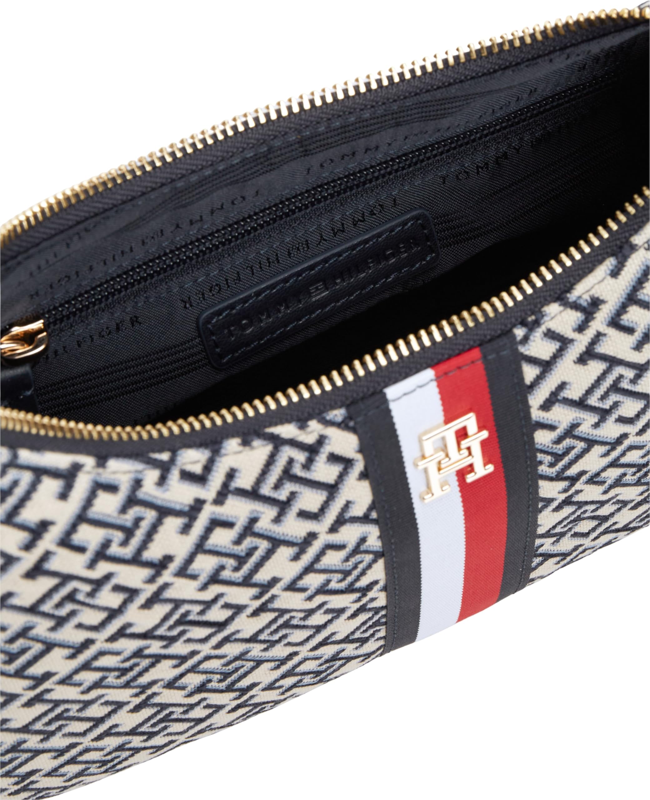 Tommy Hilfiger Bolso de hombro Th Jacquard Ess AW0AW19331 para mujer, color azul, talla única