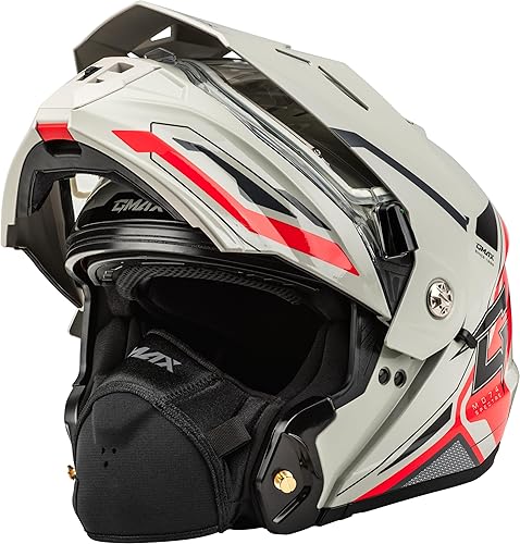 Miniatura 5 de Casco modular GMAX MD-74S para moto de nieve con protección eléctrica, lente antiniebla para la conducción en invierno