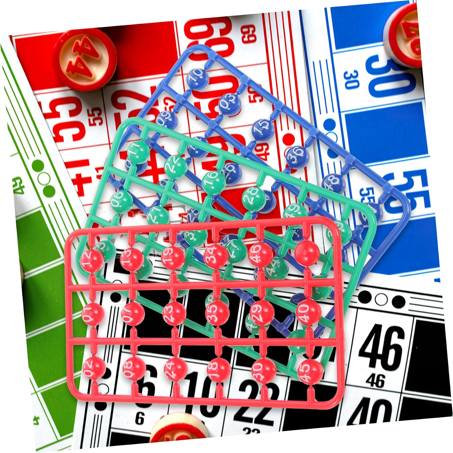 49pcs Hollow Raffle Balls Numbers Bingo Party Decorations Lottery Balls Sphere Game Easy to Use for Party Games