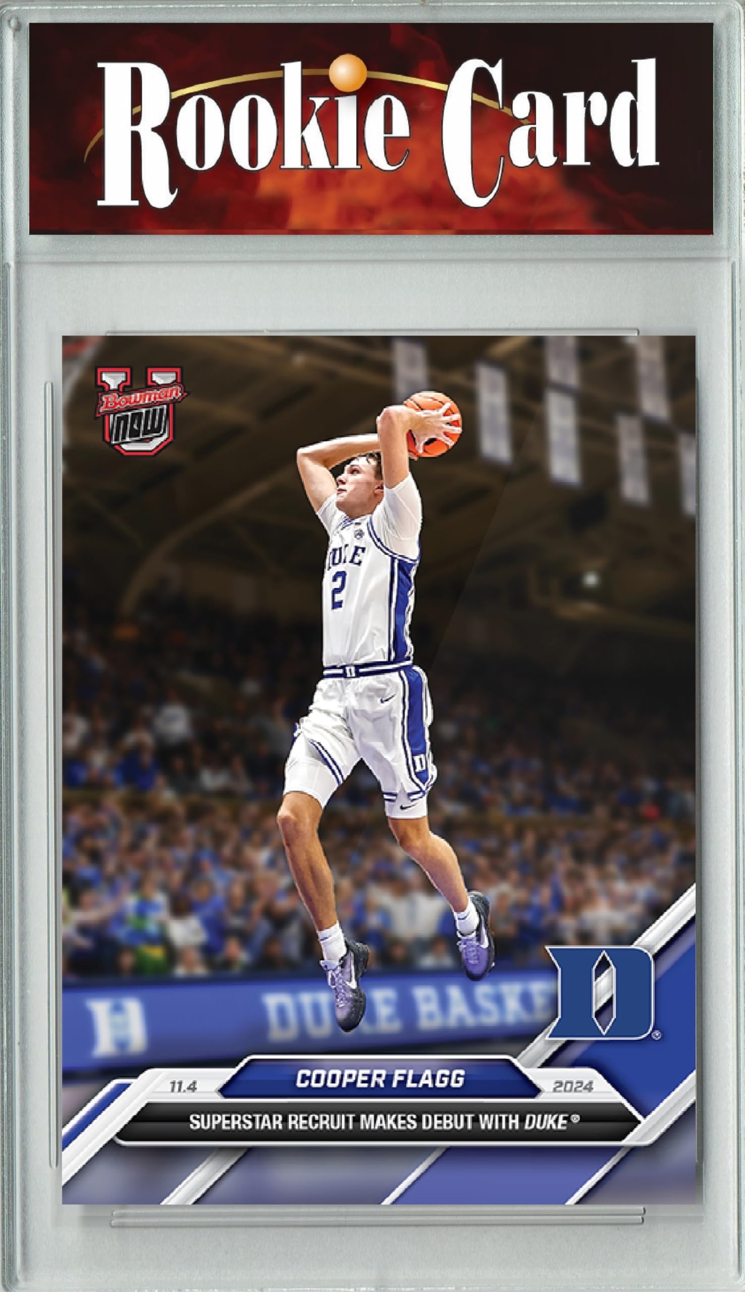 2024 Cooper Flagg Certified Mint+ Bowman University Now #1 Rookie Card