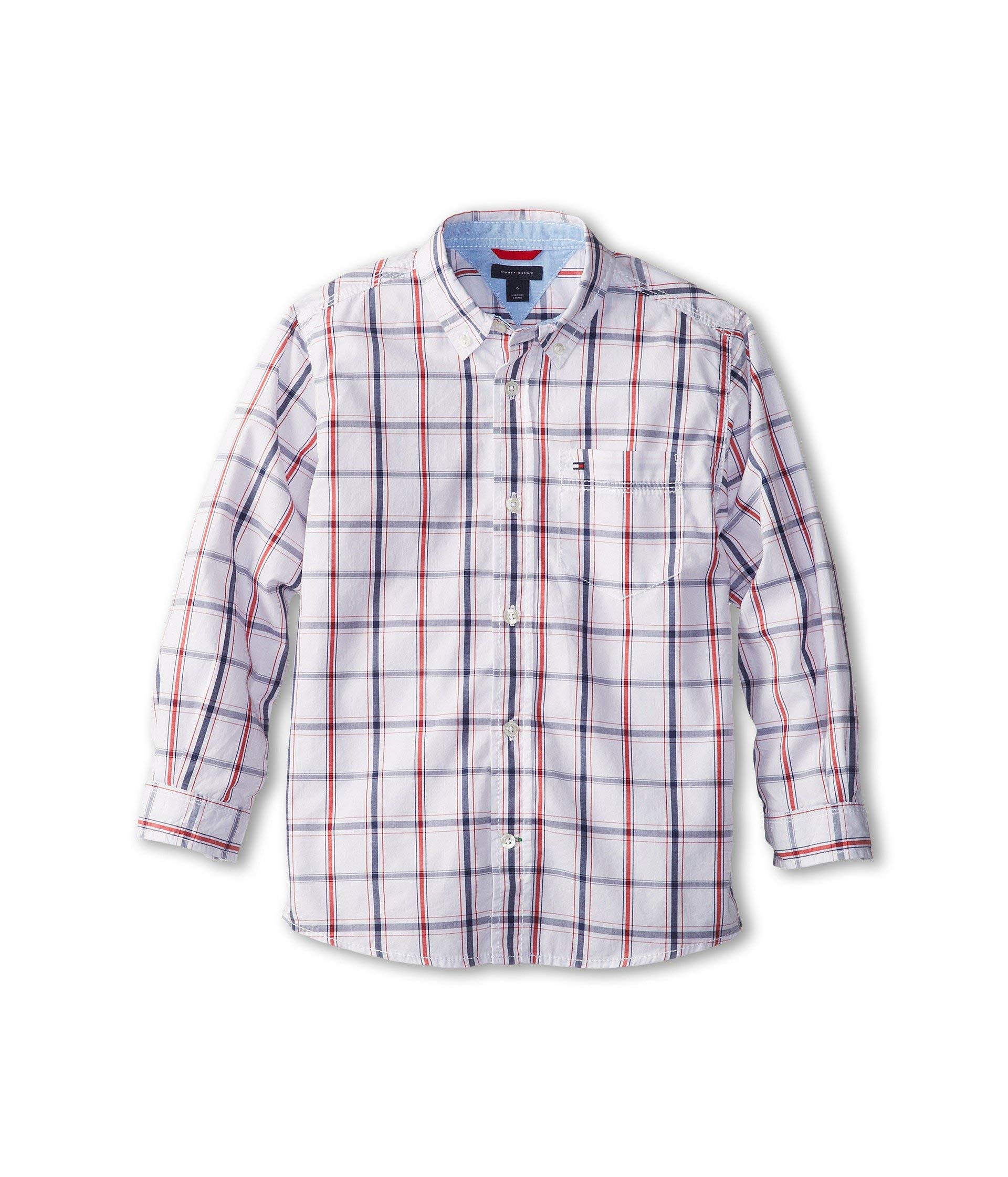 Tommy Hilfiger Boy's Long Sleeve Plaid Button-down Shirt (Big Kids)