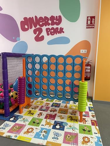 Feber - Mega 4 in a Row Giant, Indoor and Outdoor, Multicolour (Famosa 800012910