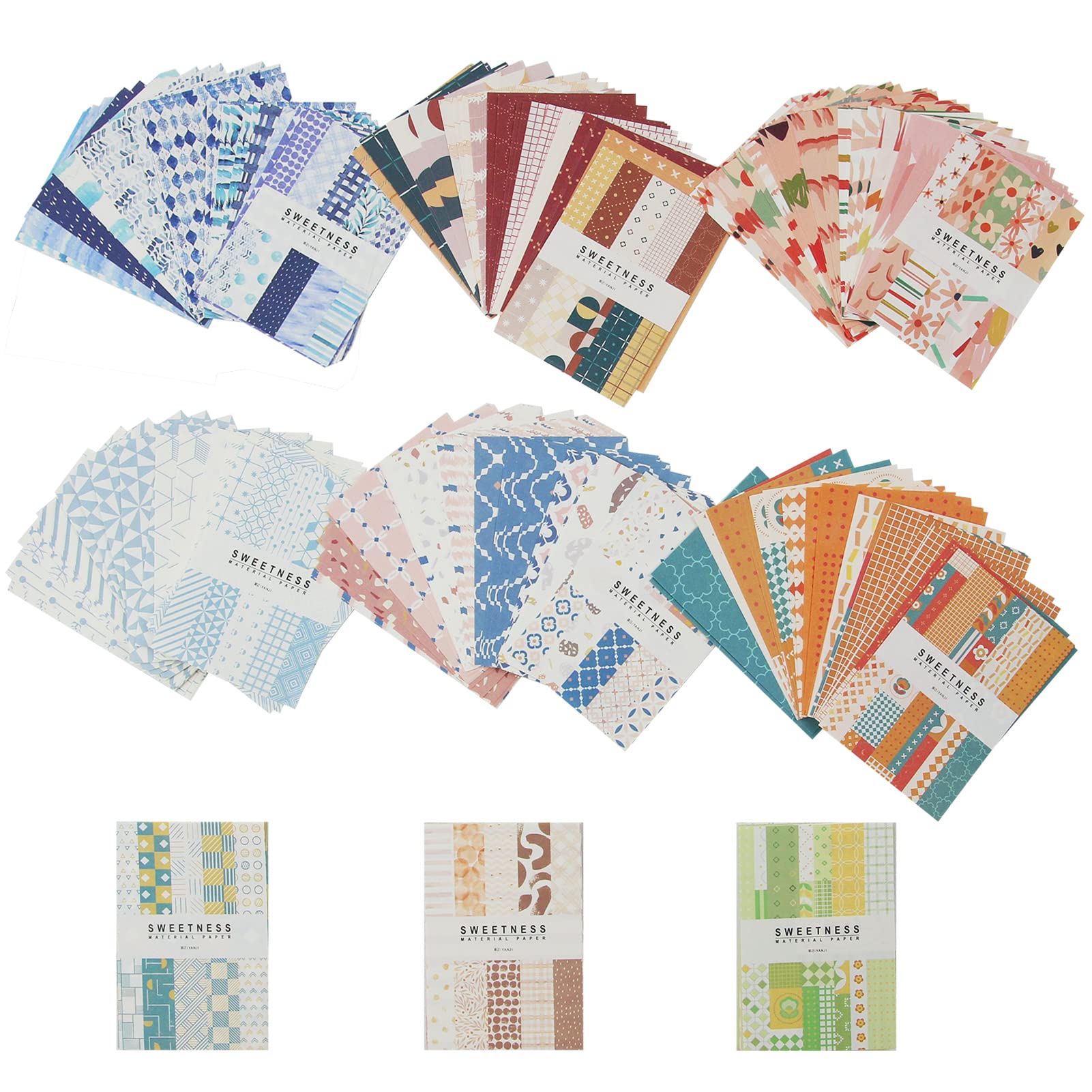 450 arkuszy papieru do scrapbookingu w stylu vintage, estetyczny papier dekoracyjny, DIY, do pamiętnika, rękodzieła, papeterii, papieru, do pisania, rysowania, scrapbookingu, pamiętnika podróżnego (9 stylów)