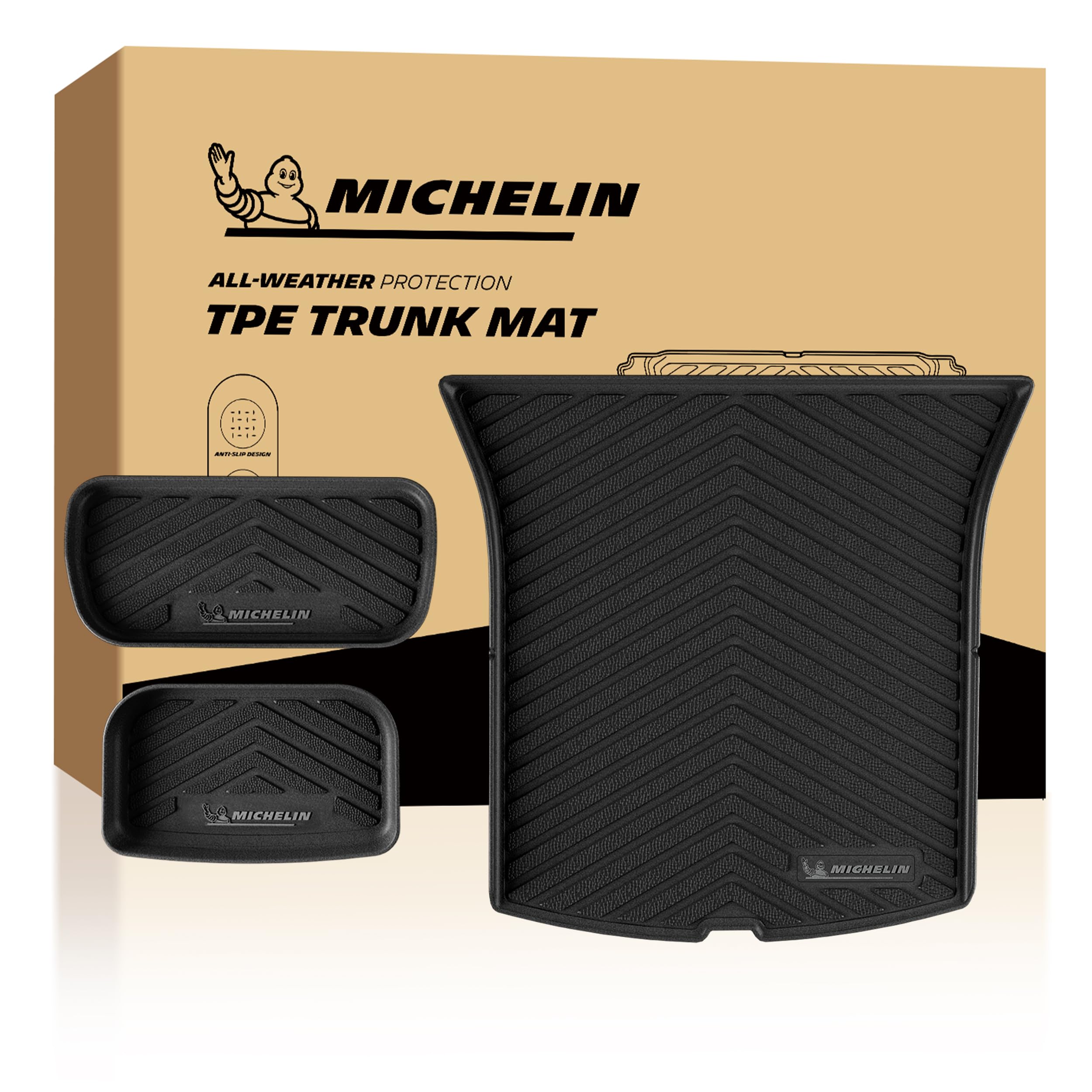 Michelin Vehicle Mat for 2025-2027 Tesla Model Y 5 Juniper Seat (3 Piece)