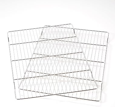 2-Pack Cooling Racks for Baking, 10x15 Inch, Heavy Duty Stainless Steel Wire Cookie Rack Fits Half Sheet Pan, Oven Safe Cooling Rack Set, Dishwasher Safe & Non-Toxic