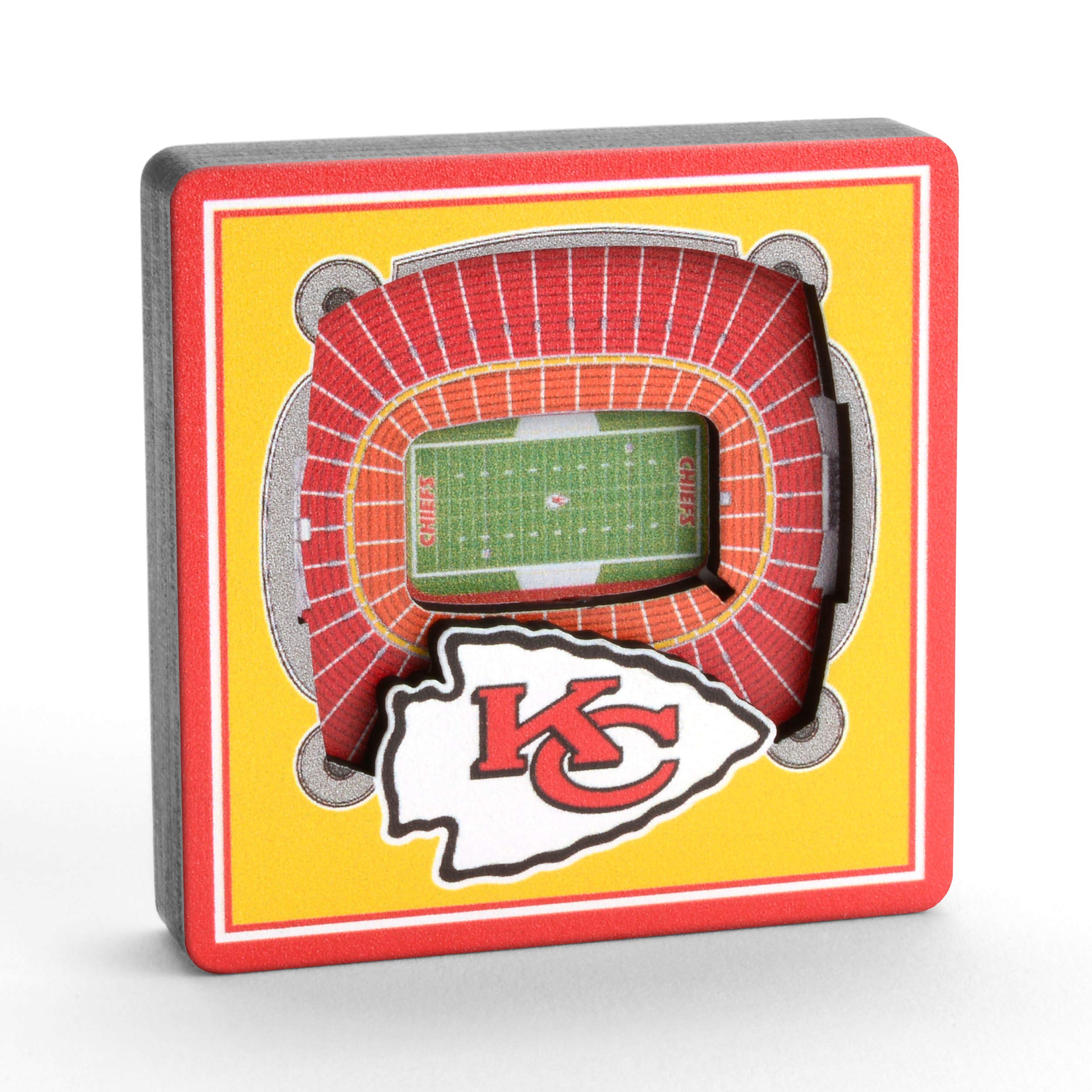Magnet Kansas City Chiefs Stadium View miniature 3D en relief