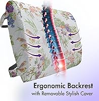 Vista 316 de Lunarable Teal Travel Pillow Neck Rest, Aquatic Fauna Theme Hand Drawn Style Various Starfish in Blue Shades, Memory Foam Traveling Accessory for