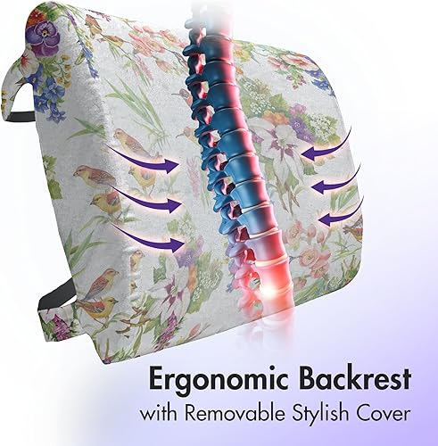 Miniatura 316 de Lunarable Teal Travel Pillow Neck Rest, Aquatic Fauna Theme Hand Drawn Style Various Starfish in Blue Shades, Memory Foam Traveling Accessory for