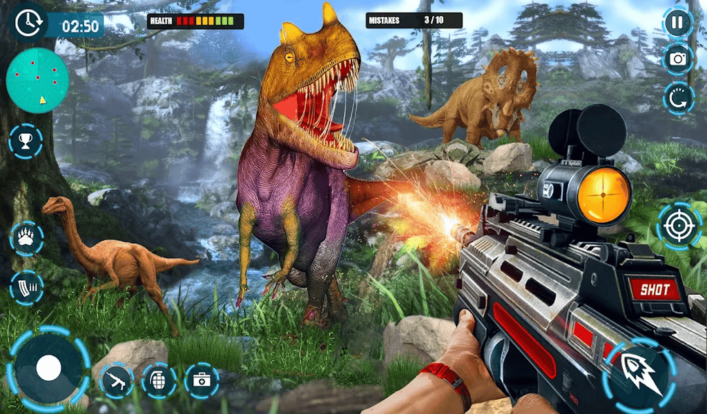 Jeux de dinosaures Dino Jurassic : Wild Dino Hunter 3D et New Dinosaur ...