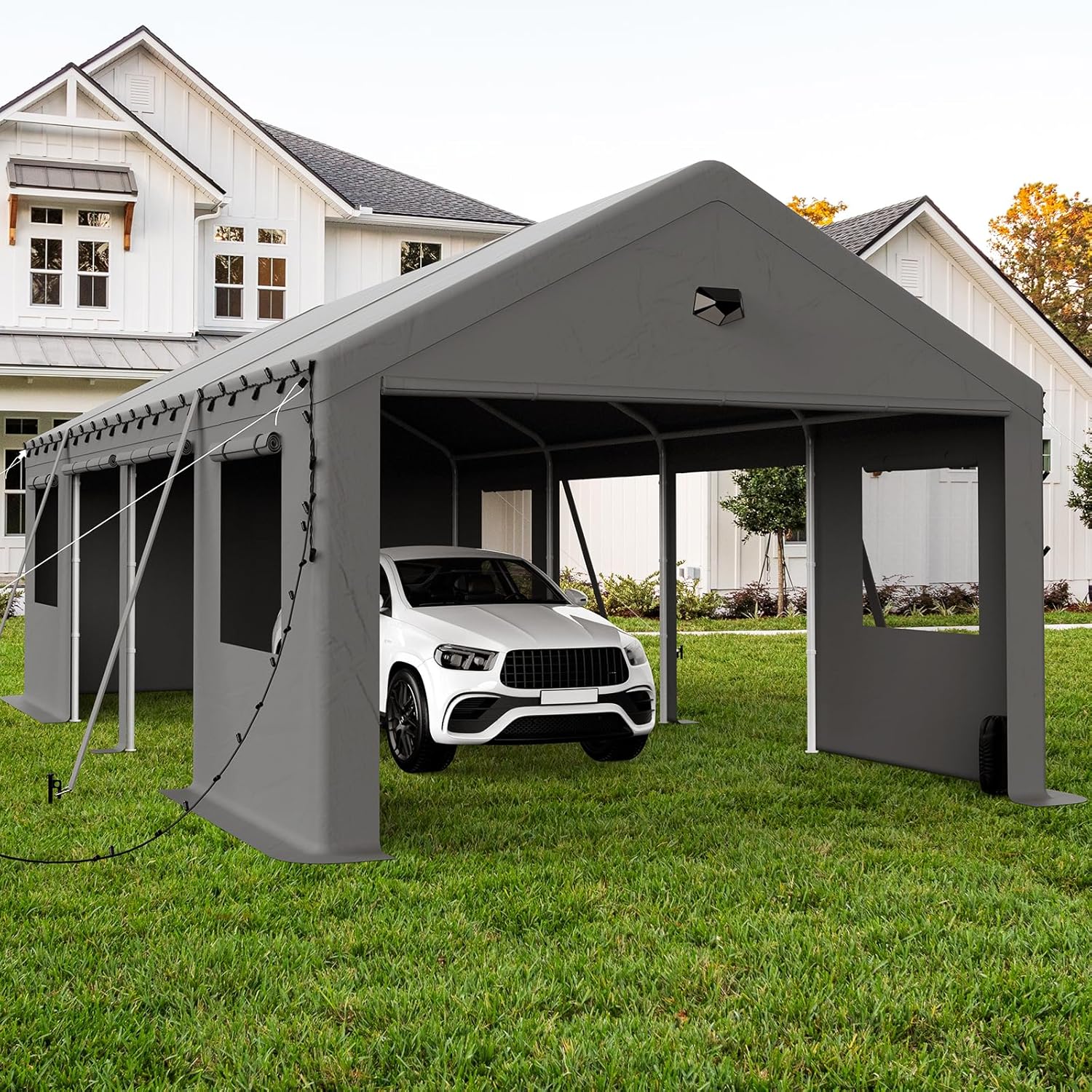 BENASS 13x25 Heavy Duty Carport Review: Best Outdoor Shelter for Garden Tools & Lawn Equipment