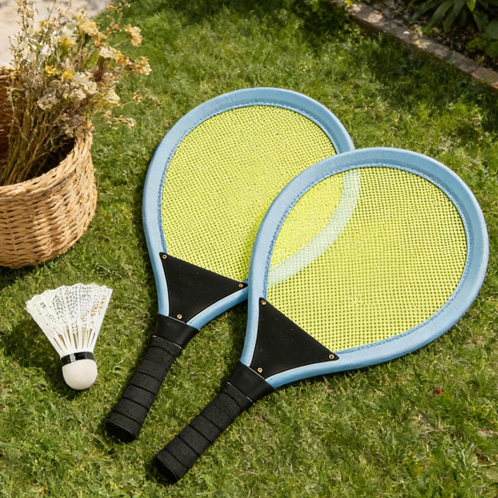 Racchetta da Tennis per Bambini - Gioco di Racchette Portatile,Racchetta da Badminton per Piccoli | Per Bimbi e Bimbe da 3 a 12 Anni Gioco Genitore-Bambino Portatile per la Casa per il Giardino ed