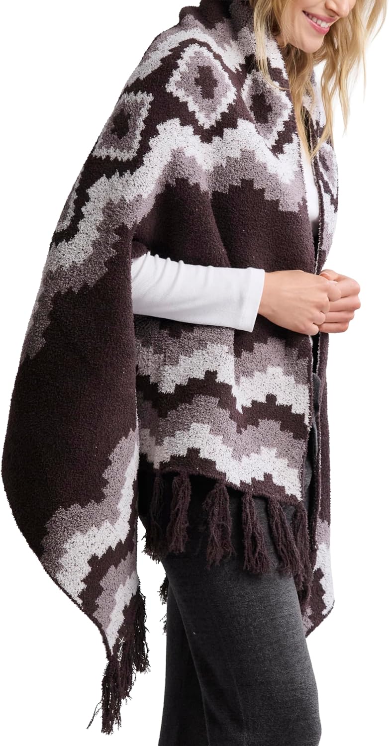 Barefoot Dreams Women's Cozychic® Mosaic Wrap