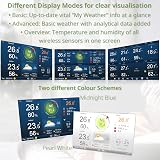 Centrale météo BRESSER MeteoChamp HD LED WiFi 7-en-1, gris - 2