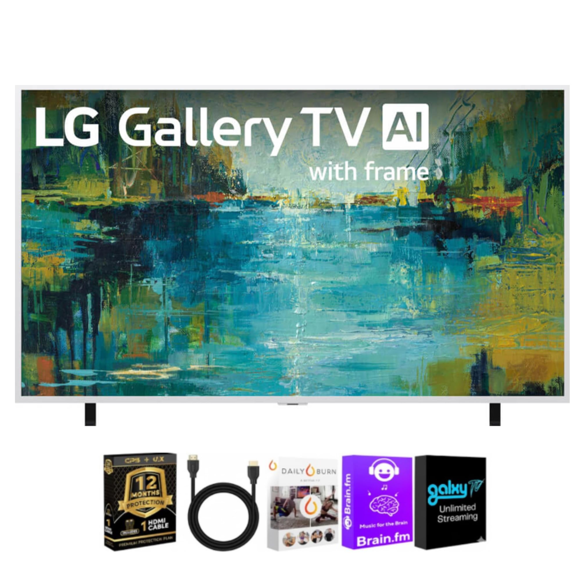 LG 65 Inch LX7B Gallery Series 4K Mini-LED Smart TV Bundle