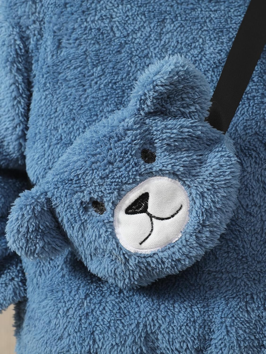 Boys Girls 2 Pps Fleece Sweatsuit Pants Long Sleeve Hoodie Sweatshirt and Sweatpant Kids Clothes Toddler Bear Outfits 2-7 Yrs - Image 5