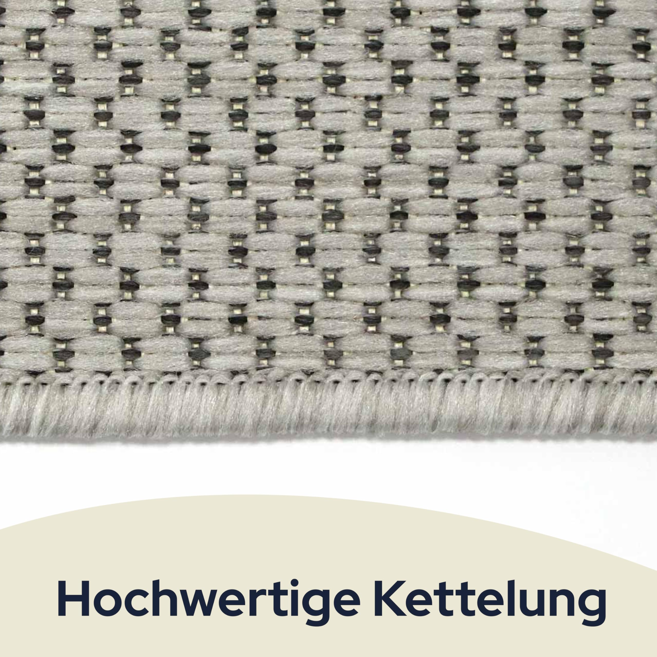 Primaflor Kinderteppich CABANE mit Hüpfkasten-Design - Interaktiver Teppich für Kinder 135 x 190 cm - pflegeleichter in Sisaloptik