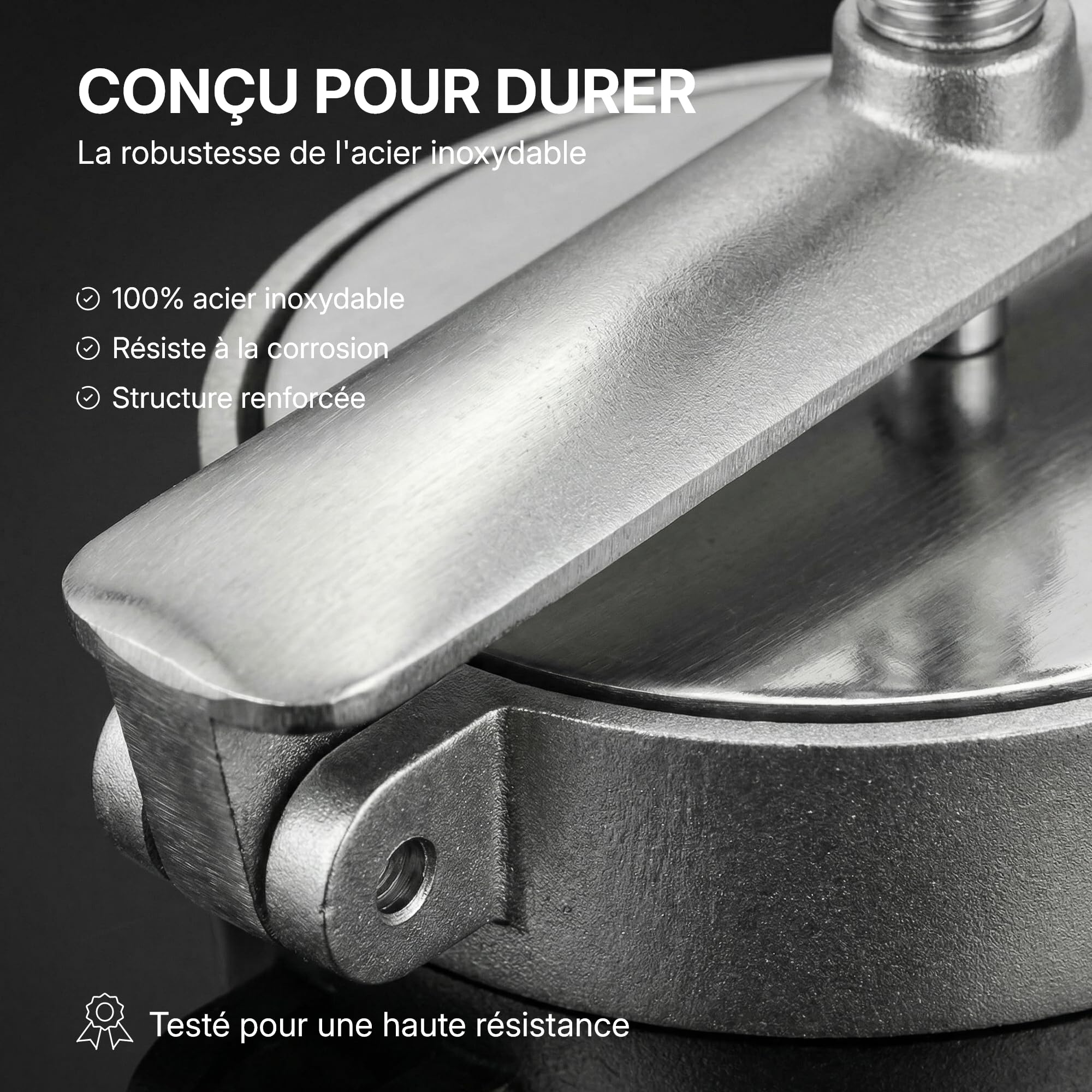 Reconstitueur à Steak Ovale en Inox 172 ml Gris Spécial Boucher pour Hamburger