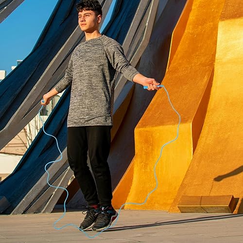 Miniatura 4 de TOYANDONA Cuerda de saltar de velocidad ajustable para hombres y mujeres, equipo de entrenamiento ligero portátil para entrenamiento de fitness para