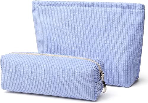 Miniatura 9 de Bolsa de maquillaje de 2 piezas, bolsa de cosméticos para mujer, bolsa de maquillaje de viaje, bolsa organizadora de maquillaje, bolsa de maquillaje