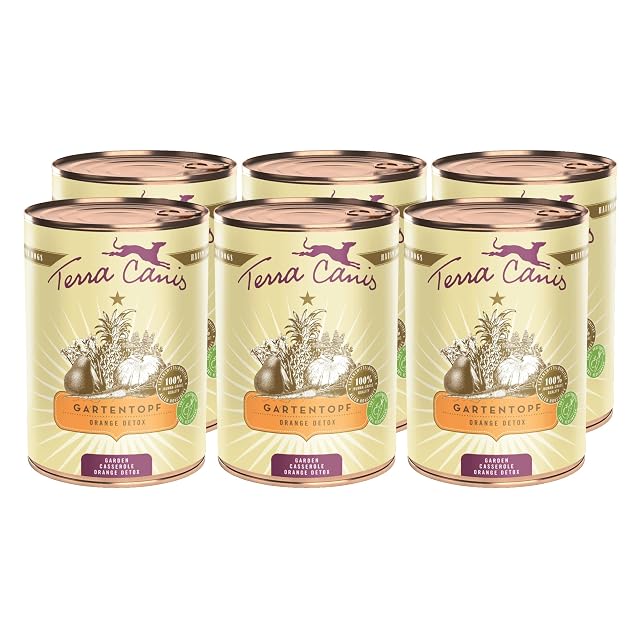 Terra Canis Orange Detox, suplemento alimenticio para Perros, 6x400g