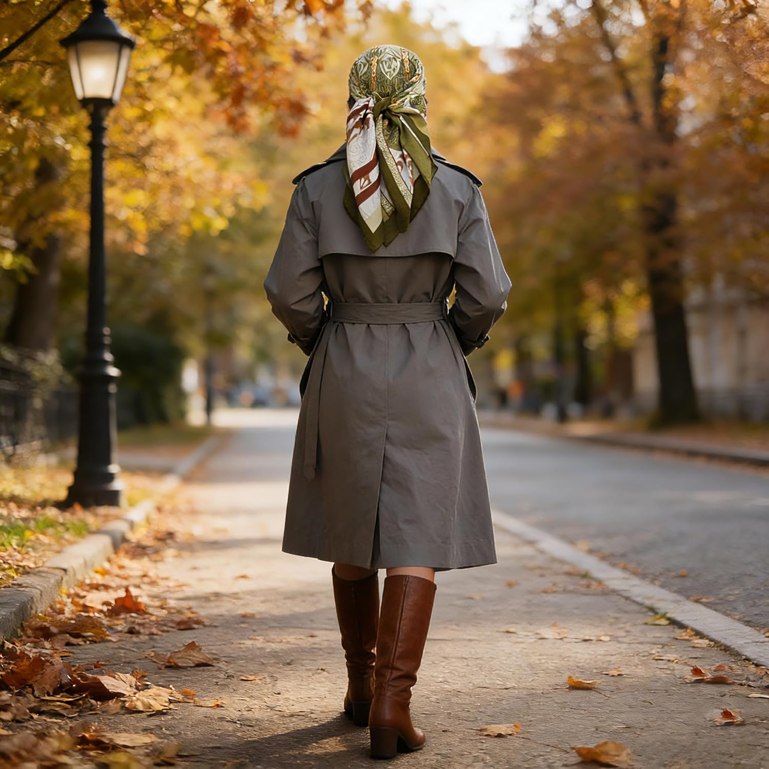 35" Head Scarf Large Square Scarf Like Cotton Hairscarf Fashion Scarves Bandana Night Sleeping Wraps for Women B01 - Image 5