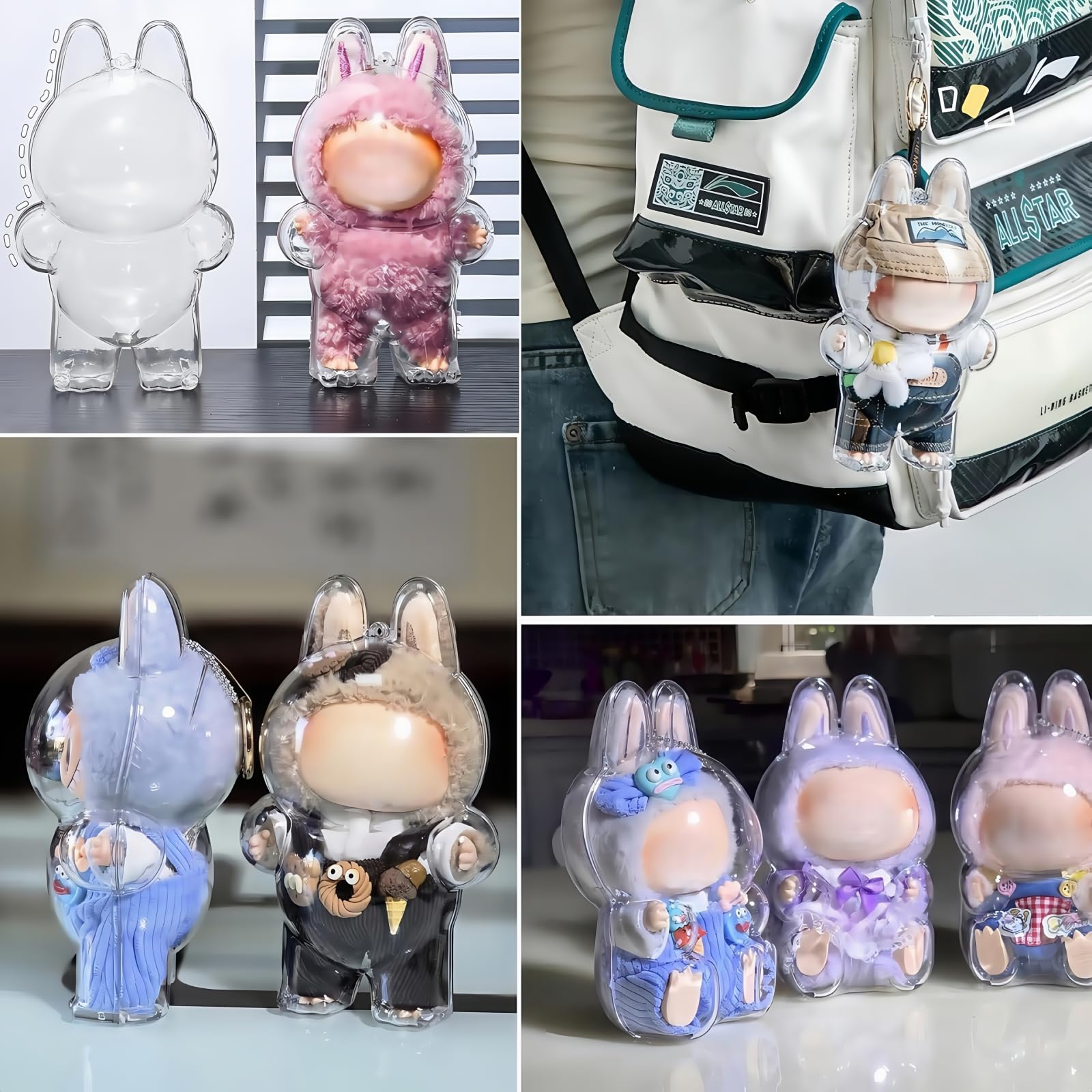 Amazon.co.jp: 多彩な色 LABUBU 専用 ケース 対応 (立つ姿