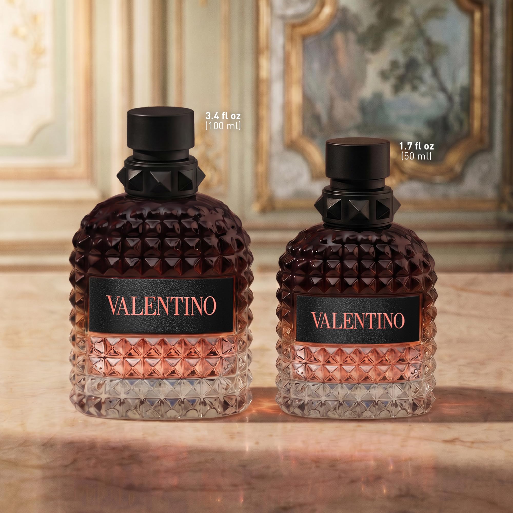 Valentino Uomo Born In Roma, eau de toilette dalla freschezza leggera, perfetta per chi preferisce note leggere e fresche, flacone da 100 ml pensato per accompagnare i gesti di benessere di ogni giorn