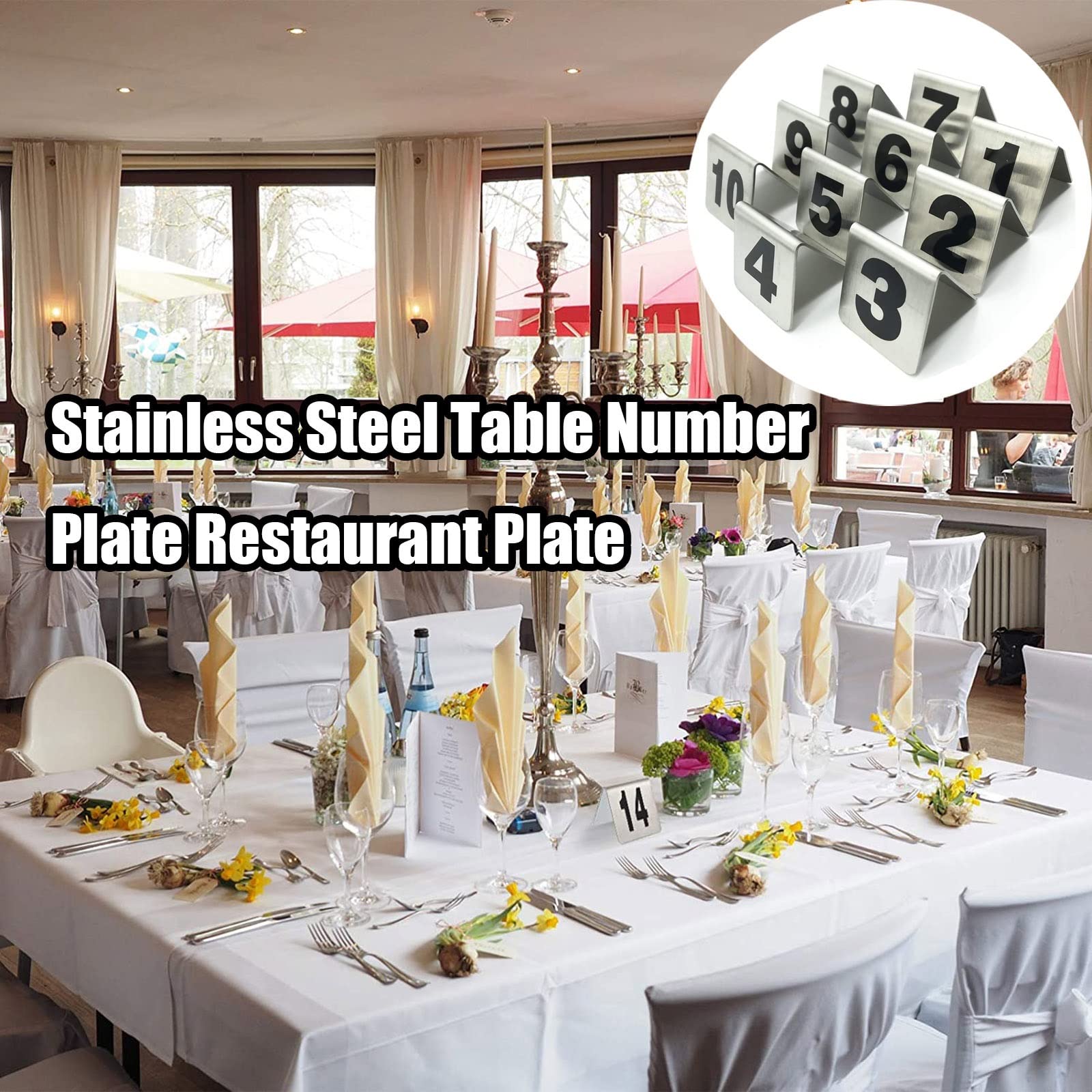 Numeri da Tavolo Numeri per Tavoli Ristorante Segna Posto Tavolo Segnaposto Ristorante Acciaio Inossidabile, 1-25 1-50 1-100 Numeri Tavoli Ristorante per Ristoranti E caffè