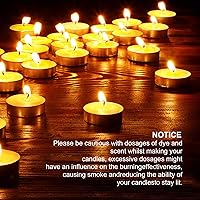 Vista 4 de Mechas para velas, 100 mechas de algodón de 6 pulgadas con 30 calcomanías y 10 herramientas de centrado, kit completo de suministros