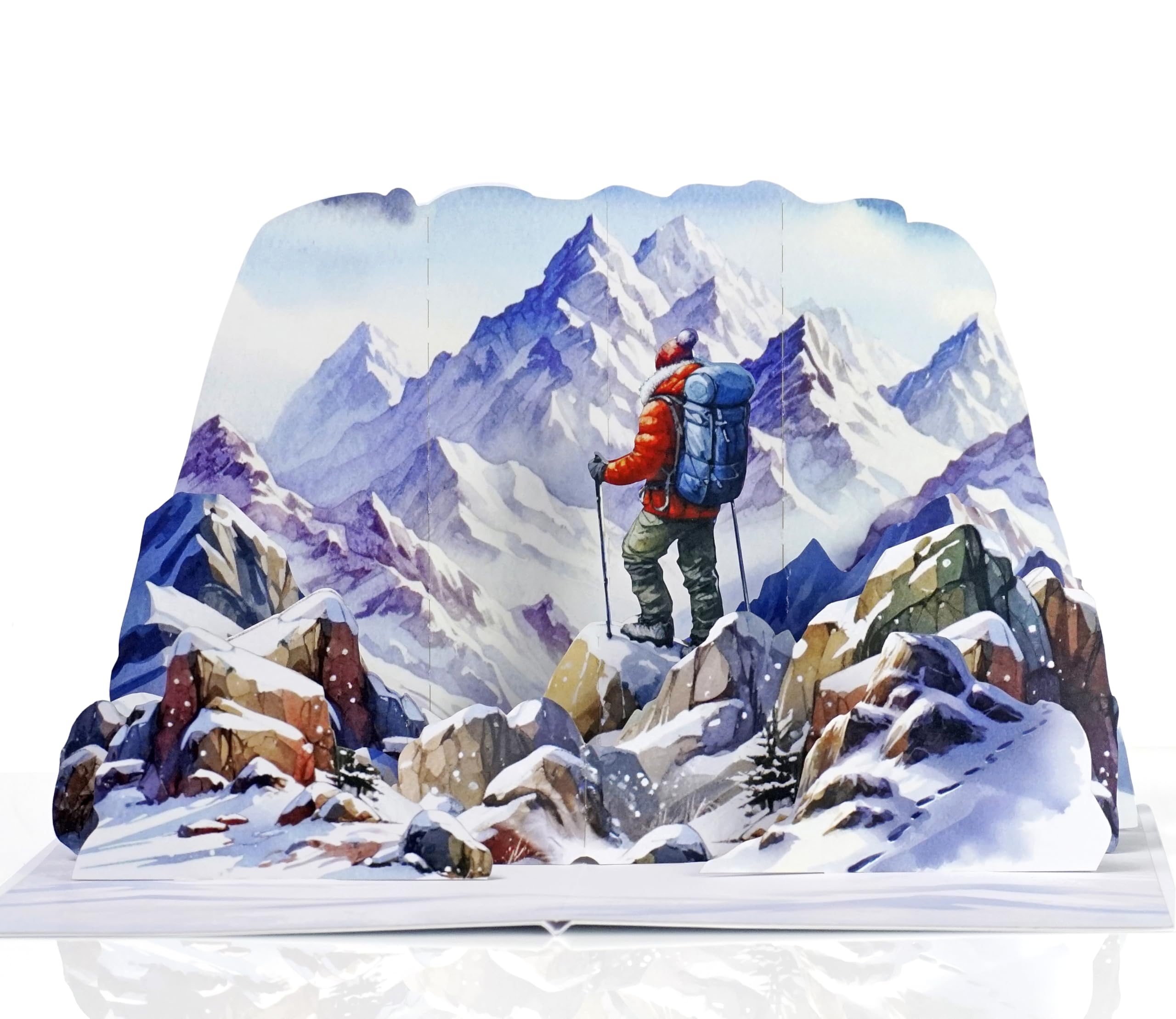 CUTPOPUP Birthday Card Pop Up, 3D Birthday Greeting, Father's Day Card for Grandpa, Dad, Godfather, Husband, Son (Rock Climbing)