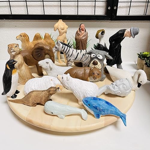 Miniatura 7 de Escultura de madera tallada a mano de camello de madera para decoración del hogar, estatua de madera, figuritas de madera, decoración de habitación