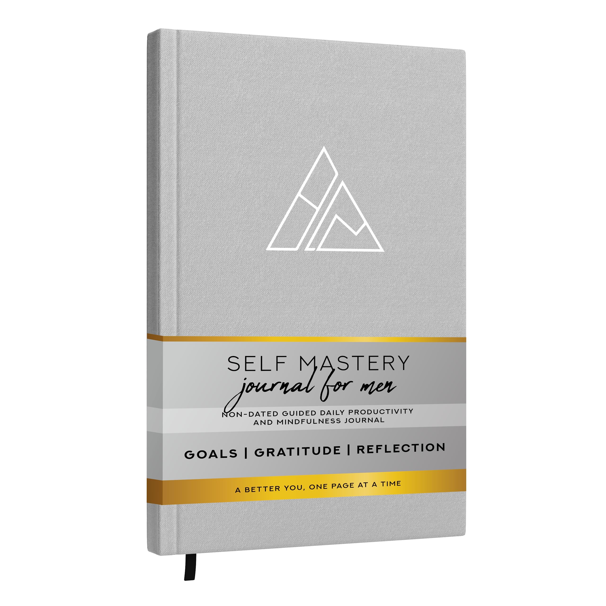 Self-Mastery Journal for Men - Daily Productivity Journal for Happiness, Gratitude Journal, Mindfulness, Self Care & Reflection – Goal Journal, Guided Journal for Men & Women – Inspirational Journal