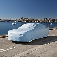 Vista 32 de iCarCover - Funda de coche de 100 capas, impermeable para todo tipo de clima, fundas de coche de calidad premium para automóviles, protección UV