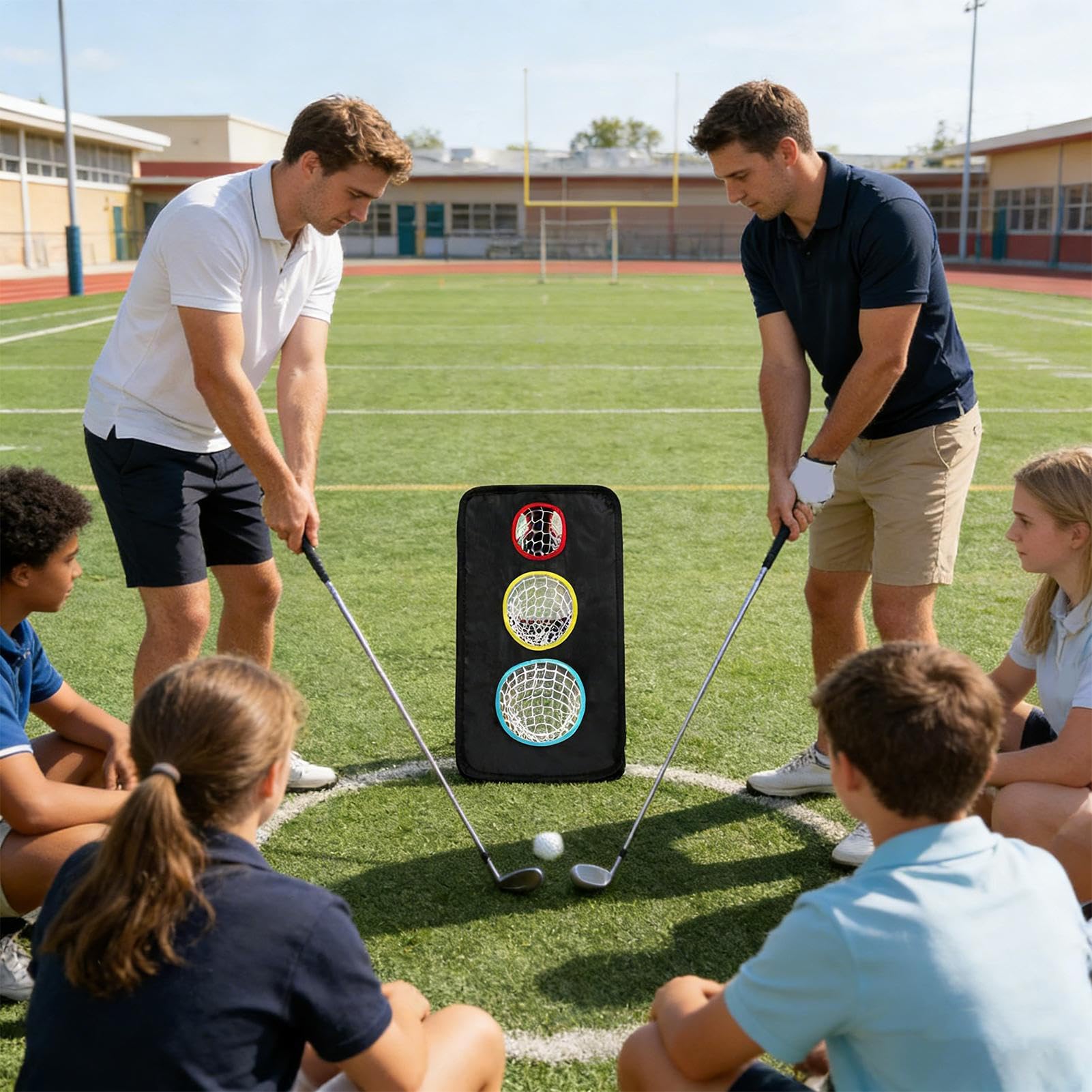 Chipping Net Golf Objetivo – Dispositivo de entrenamiento de swing de golf – Red de entrenamiento de chipping | para uso en exteriores e interiores en campos de golf en torneos en el gimnasio en el
