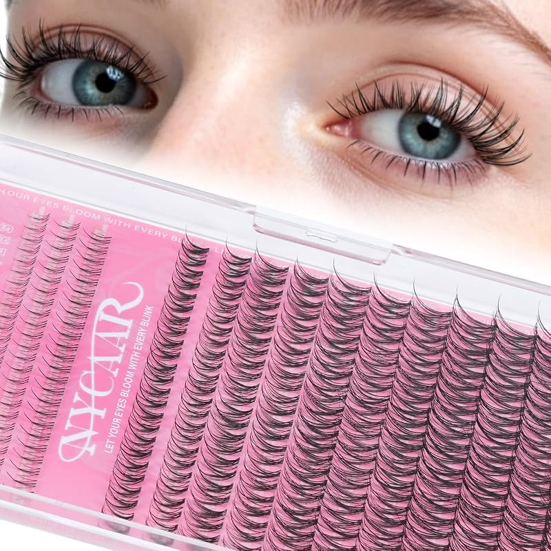 Cílios Postiços em Tufo NYCAAR C Curl, Estilo Wispy Espigado, 8–16 mm, Moonlight